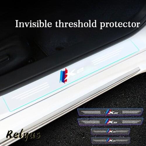 Car Door Sill Stickers Edge Protector Anti Scratch Transparent Film Protection For Bmw X2 F39 Car Accessories