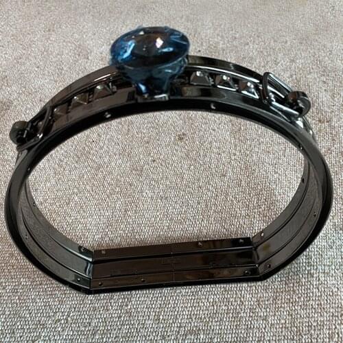 New Fashion 1PC Metal Frame Clasp Crystal Lock For Sewing Coin Purse Bag Accessories DIY 18cm