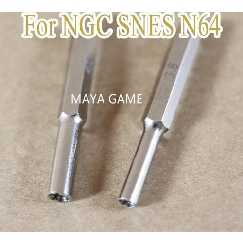 OCGAME 30pairs=60pcs 3.8mm and 4.5mm Gamebit Hex Tool Bit Screwdriver for N64 for NGC for SNES Console for SEGA Game Cartridge