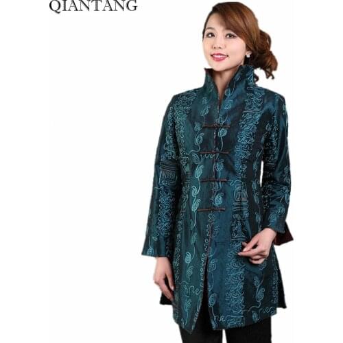 Женские стильные куртки QIANTANG China At AliExpress