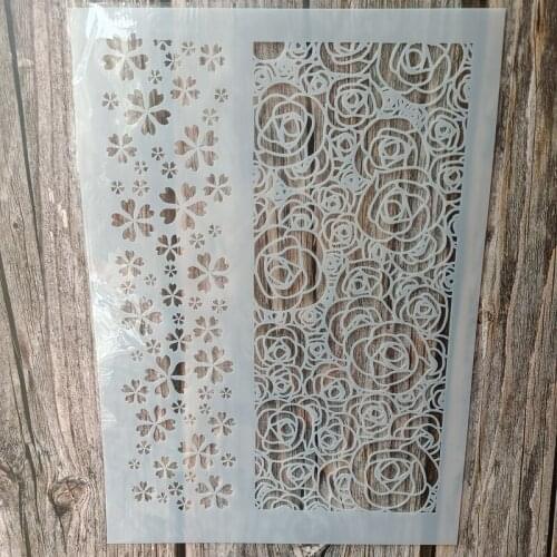 A4 Size DIY Craft Leaves Stencil for Painting on Wood,Fabric,Walls Art Scrapbooking Stamping Album Embossing Paper Cards