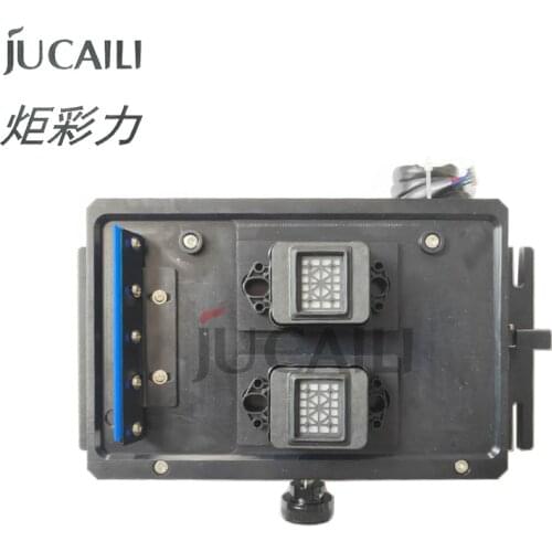 Jucaili stable printer Double Head Capping Station for xp600/DX5/DX7 head Pump Assembly single motor automatic lift ink stack