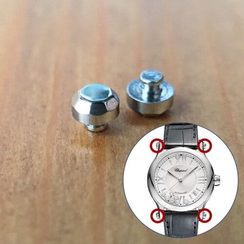 Steel screw tube rivet ornaments for Chopard Happy Diamonds 36mm automatic watch 278559-3
