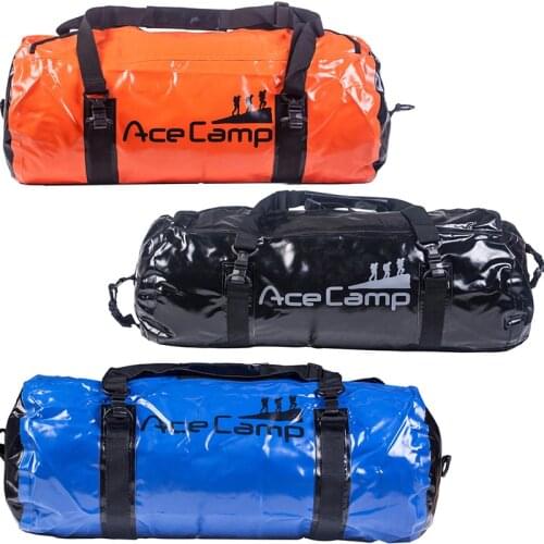 Dry Bag Duffel 40L Waterproof Fishing Beach Sack Durable Laminated Vinyl Duraflex Buckle with Handle Shoulder Strap Large Size