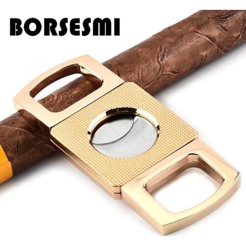 High quality 56Ring Zinc alloy cigar scissors portable travel metal cigar cutter accessories smoking pocket tool sharp
