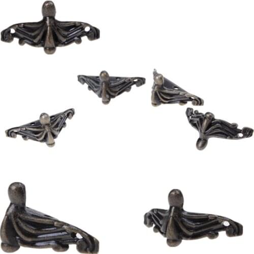 Jewelry Chest Wood Case Gift Box Decorative Feet Leg Corner Protector Guard Wholesale 4Pcs/set