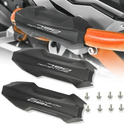 25MM Engine Crash bar Protection Bumper Decorative Guard Block For 390 ADVENTURE 790 890 ADVENTURE S R 2020 2021 790 ADV LOGO
