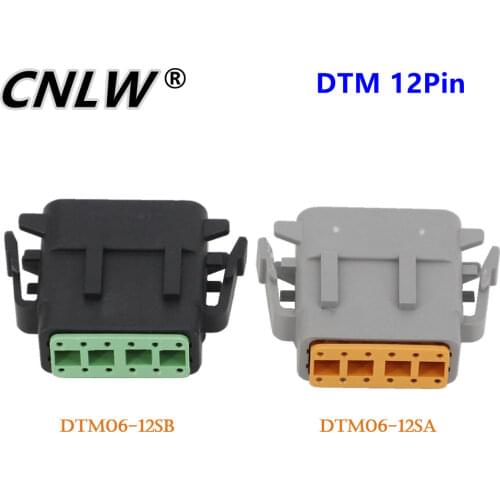 1 Set 12 Pin Connector DTM06-12SB / DTM06-12SA Automotive Connector Heavy Truck Wiring Harness Plug