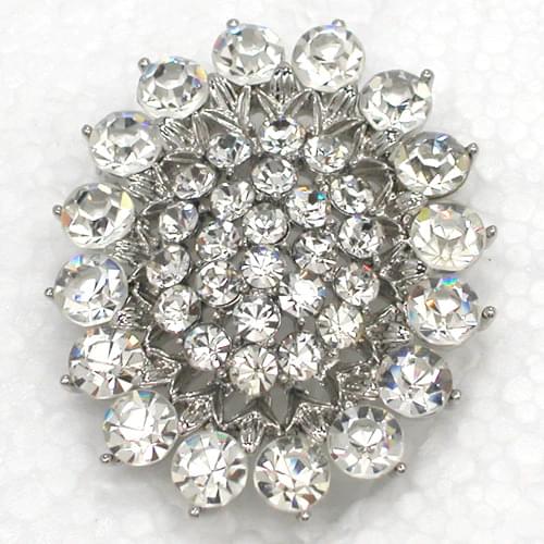 12pcs/lot Wholesale Fashion Brooch Rhinestone Bridal wedding Flower Pin brooches Jewelry Gift C101773