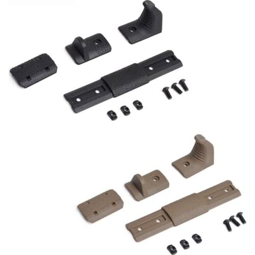 4pcs/set Airsoft M-Lok Handguard Rail Panel Cover Hand Tool kit fit for M Lok Rail Tactical Acessories