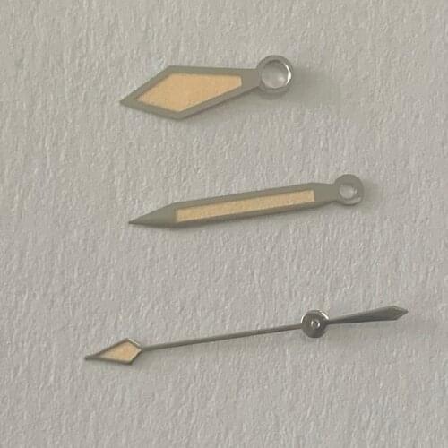 Watch accessories three pointers light orange pointer and silver color suitable for NH35/NH36 movement