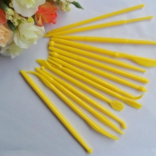 14Pcs/Set Cake Fondant Pastry Carve Tools Set DIY Patterns Cake Decorating Design Baking Tools