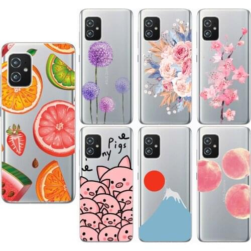 For ASUS ZENFONE 8 ZS590KS case Silicone Ultra Thin Clear Soft TPU Phone Case For Asus Zenfone 8 ZS590KS Transparent Funda Coque