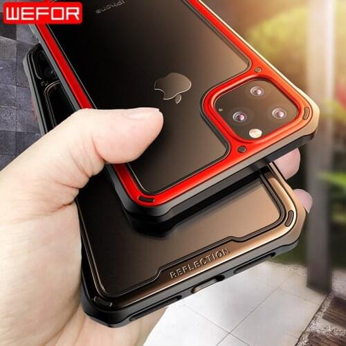 For iPhone 11 Pro Max 11 Case,PC TPU Ultra Hybrid Comfort-grip Cell Phone Cases Protective Case Cover Support Wireless Charging