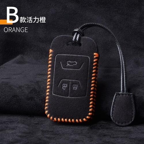 Leather Key Case Remote Cover Protect for chery 8 3Buttons Car Flip Key shell Accessories case starline