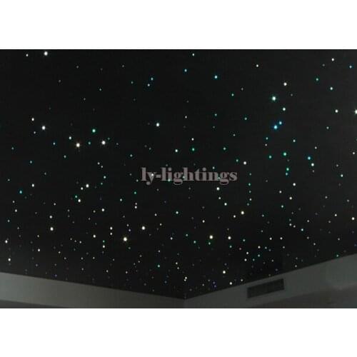DIY optic fiber light kit led light +optical fibres RGB color change wireless control color star ceiling light 200*0.75mm*2m