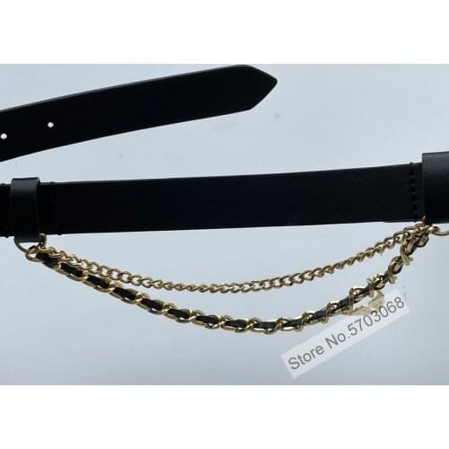 [ElfStyle] Ladies High-end Chains & Wings Golden/Silver Color Waist Belt
