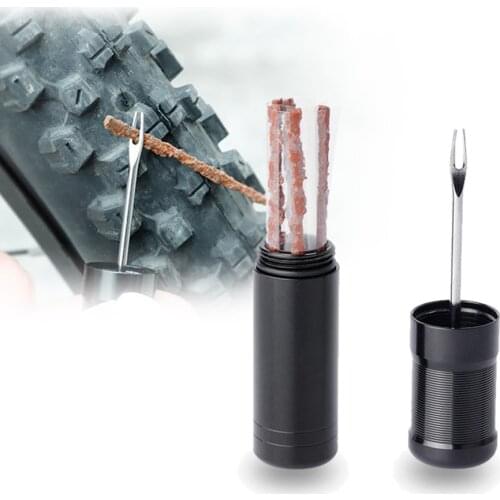 Bicycle Tire Repair Tool Fork Drill Bit Tubeless Strip Urgent Mend Set Portable Cycling Wheel Tire Bicycle repair parts