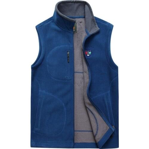 Autumn Winter Fleece Softshell Mens Vests Warm Zip Casual Waistcoat Mens Sleeveless Jacket Outwear Jacket Male Clothing