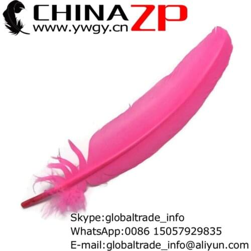 No.1 Plumage Supplier CHINAZP Factory 50pcs/lot Unique Dyed Hot Pink Turkey Rounds Imitation Eagle Feathers