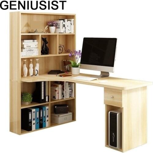 Biurko Office Tafel Bed Kids Furniture Escrivaninha Desk Tavolo Notebook Dobravel Tablo Mesa Laptop Stand Table With Bookshelf