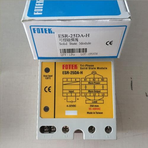 Original Taiwans FOTEK positive phase high power solid state relays ESR-25DA-H