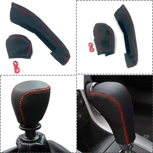 Fit For Chevrolet Cruze AEVO Spark Sedan Hatchback AT MT Gear Head Shift Knob Cover Handbrake Protection Car Styling