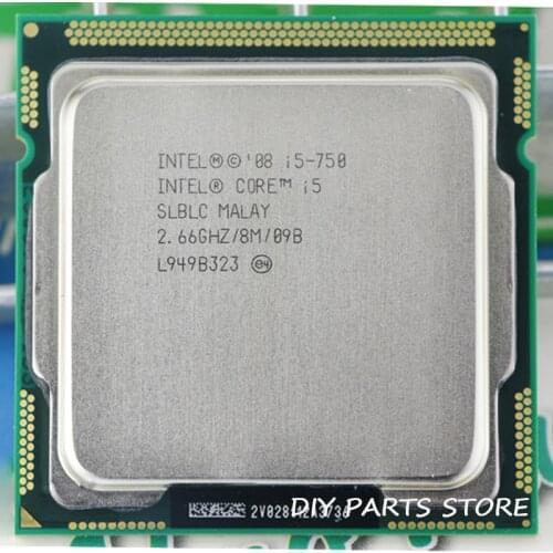 Intel Core I5 750 I5-750 2.5GHz/ 8MB Socket LGA 1156 CPU Processor Supported memory: DDR3-1066, DDR3-1333