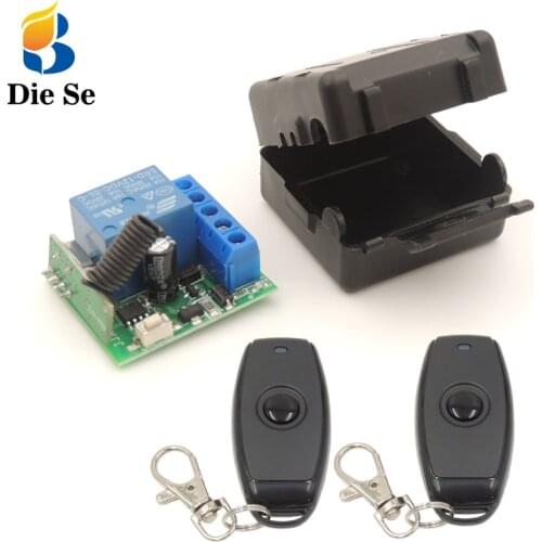 Diese 12V Relay Receiver 433Mhz Universal Wireless Remote Control Switch rf Controller and Transmitter for Electric Door System