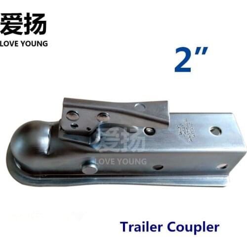 Heay Duty Galvanized Steel 2" Tow Ball Trailer Coupler fit 50MM/2" Ball