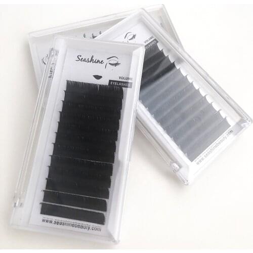 Seashine Individual Eyelashes Extension B C D L Curl Russian Volume Lash Extension False Eyelashes High Quality Individual Lash