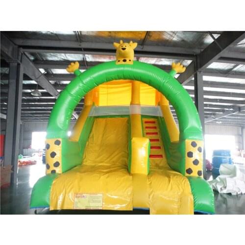 2018 cute giraffe Factory customized PVC inflatable slide inflatable playground equipment for sale