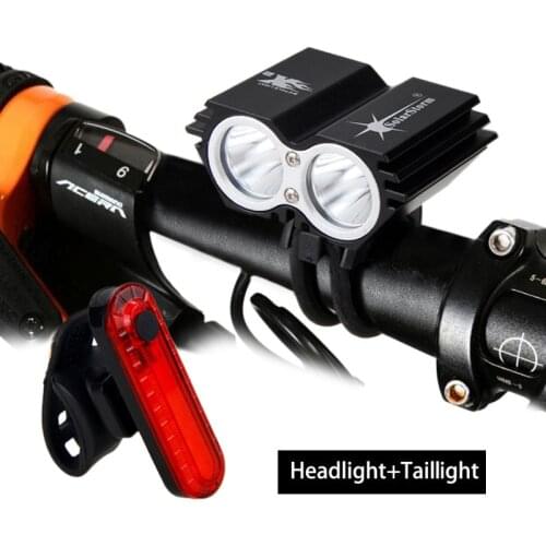 SolarStorm MTB 1000 Lm 2 LED lamp beads Front Cycling Bike Light Headlight Lamp Bicycle light