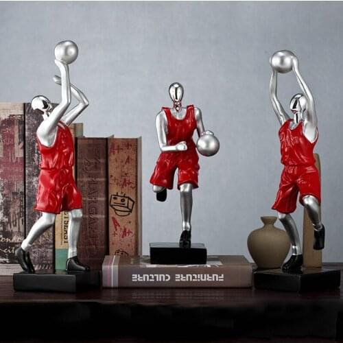 MODERN SIMPLE BASKETBALL PLAYER GOLF SPORTS CHARACTER STATUE CREATIVE HOME DECORATION LIVINGROOM DESKTOP CABINET ORNAMENTS