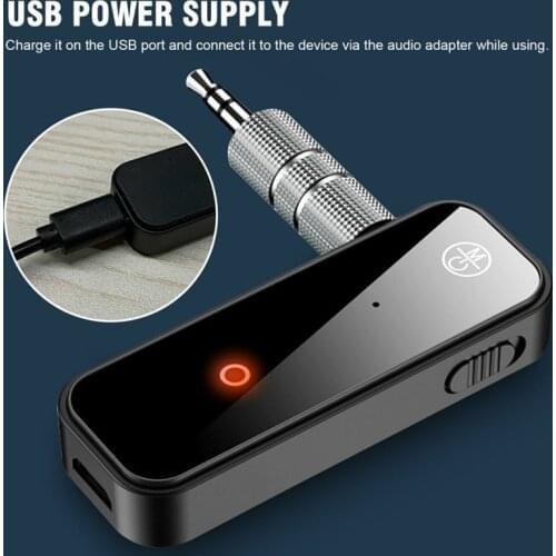 USB BT 5.0 Receiver Transmitters 2in1 Wireless Adapter 3.5mm Aux BT Transmitter Receivers For Car Audio TV PC Headphone Hot Sale