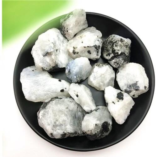 1PC High Quality Rare Natural White Moonstone Tumbled Stone Crystal Rockstone Reiki healing Specimen Rough Raw Collection