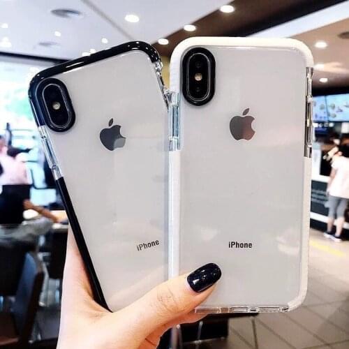 For Proof Two-color Case For Iphone X 11 Pro Max 12 Transparent All 6 7 8 Plus XR Mini
