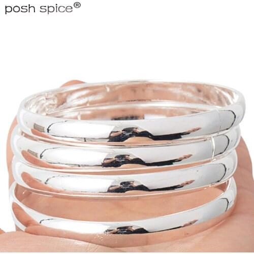 4pieces Africa Bangles for Women Silver Middle East Arab Gold Dubai Bangles Bracelets White Color Bracelets Wedding Jewelry Gift