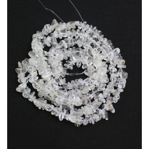5-8mm Gravel Shape Smooth Corner White Rock Crystal Quartz Beads For Jewelry Making Diy Bracelet Necklace Beads Strand 34