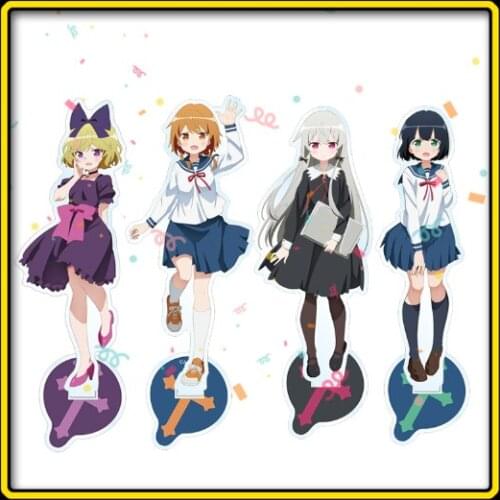 Anime Ms. vampire who lives in my neighbourhood Amano Akari Hinata Natsuki Acrylic Stand Model Plate Decor Toy Cosplay