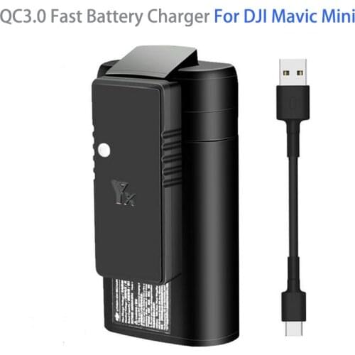 QC3.0 Fast Battery Charger USB Charging With TYPE C Cable for DJI Mavic Mini Drone Accessories 5.0V / 3A