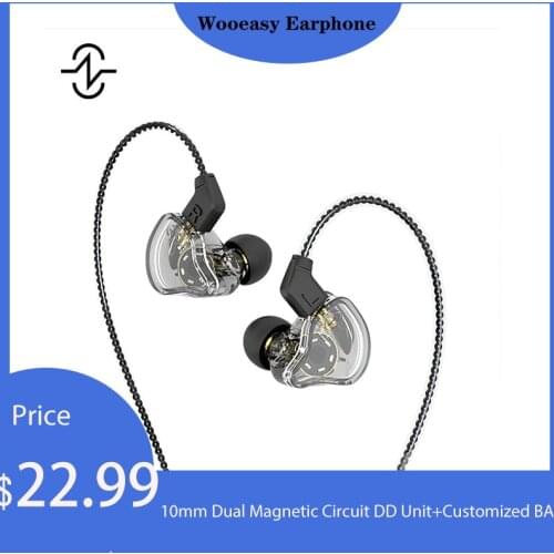 CCZ Melody Headphones 10mm Dual Magnetic Circuit DD Unit+Customized BA in Ear Monitors Earbud HIFI Bass IEM for Sport Music