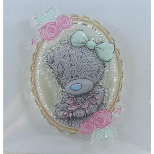 DIY Scrapbooking Albums Photo Frame Stamp/Seal Transparent DIY Silicone Panda Seal/Stamp Decorative Sheets Arts Crafts Sewing