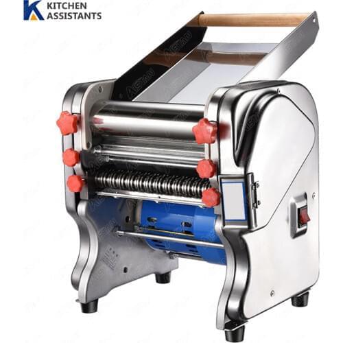 FKM240 Electric Dough Roller Stainless Steel Dough Sheeter Noodle Pasta Dumpling Maker Machine 220V 110V Blade Changable