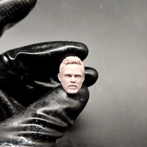 Blank 1/12 Scale Ice Man Robert Louis Head Sculpt Unpainted Fit 6" ML Figure