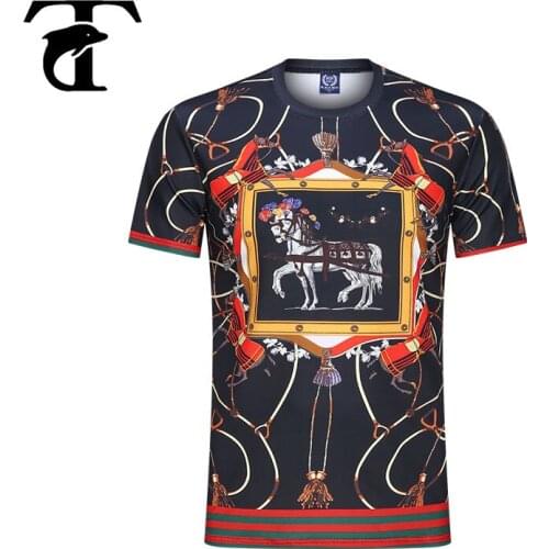 Fashion Casual Summer Anime Men T shirt Princess White Horse Printed T-shirts New Gothic Unisex Tee Tops Hip Hop Mens Funny Top