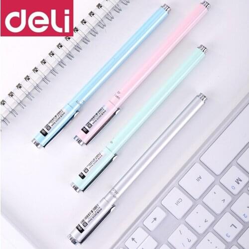 DELI gel pen S83 business signature pen 0.5mm test special black carbon pen writing and painting tools