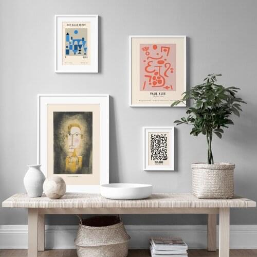 Paul Klee Museum Exhibition Abstract Classic Poster Bauhaus Geometric Canvas Painting Print Wall Art Picture Modern Home Decor