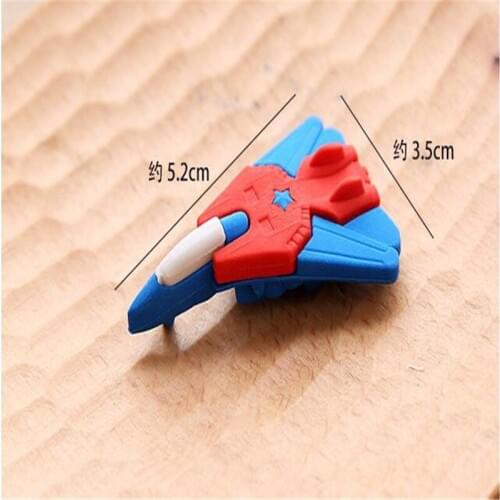 1PCS Eraser For Kids 3D Airplane Modeling Rubbr Korea STATIONERY CUTE Cartoon Pupils School Supplies In Erase Student Souvenirs