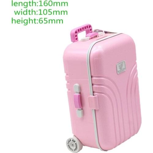 Fashion Travel Suitcase Fit For 45cm American Girl Doll 18 Inch Dolls Accessoires